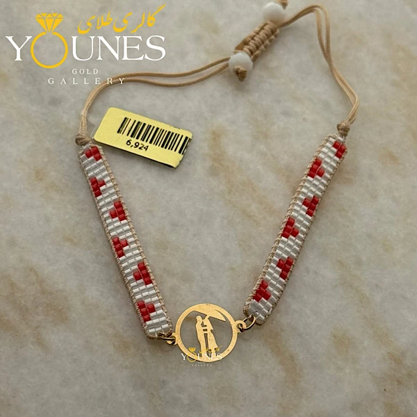 دستبند بند میوکی طرح لاو طلا